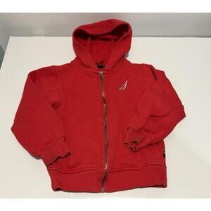 Kids Toddlers Boys Nautica Jacket Full Zip Size 4T Red